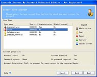 Lazesoft Recover My Password Unlimited Edition screenshot